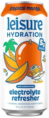 Leisure Hydration, Electrolyte Refresher Tropical Mango, 16 Fl Oz