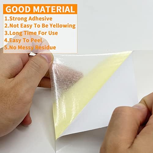 22 Sheets Clear Double Sided Adhesive Tape Sheets for Craft, DIY Art