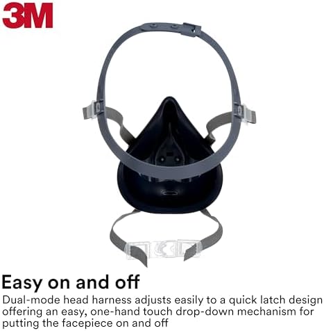 3M Reusable Respirator Half Facepiece 7502, NIOSH, Medium