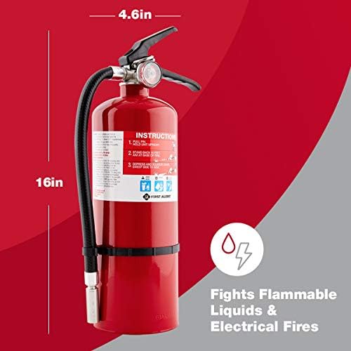First Alert Fire Extinguisher, Heavy Duty for Home & Commercial Use