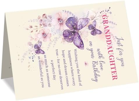 Granddaughter Birthday Card, Birthday Card Gift for Granddaughter