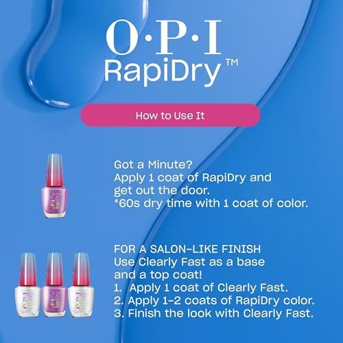 OPI RapiDry Quick Dry Nail Polish Colors & Clear Coat | Crème, & Shimmer