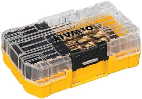 DEWALT Drill Bit Set, Titanium Nitride Coated, 14-Piece (DW1354)