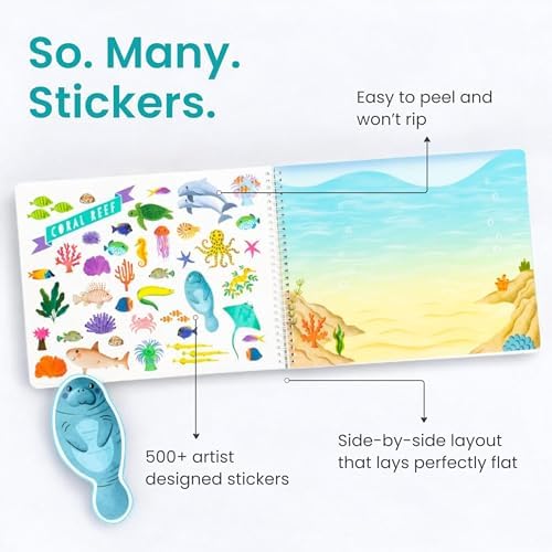 Cupkin Animal Habitats Coloring & Sticker Activity Book | 500+ Stickers