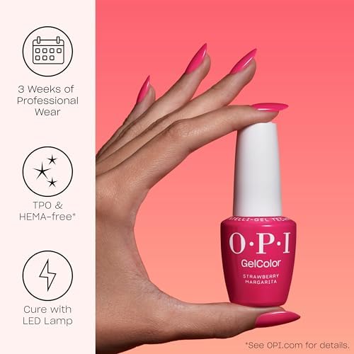 OPI GelColor LED Cure Gel Nail Polish | White, Gray & Black Shades | Salon-Quality Shine, Long-Lasting Wear | Easily Soak Off Removal | Vegan & HEMA Free | 0.5 Fl Oz