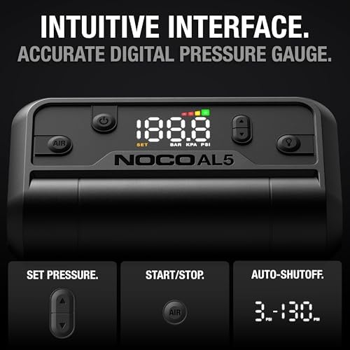 NOCO Air AL5 17 LPM 12V Cordless Tire Inflator & Portable Air Compressor