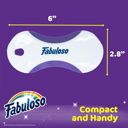 Fabuloso Compact Hand Scrub Brush, White and Purple, 6 Inch