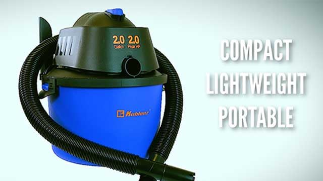 Koblenz WD-2L Wet Dry Vacuum Cleaner, Home Car Garage Workshop, 2.0 PHP