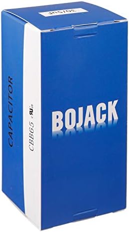 BOJACK 30+5uF 30/5MFD ±6% 370V/440V CBB65 Dual Run Circular Start Capacitor for AC Motor Run or Fan Start or Condenser Straight