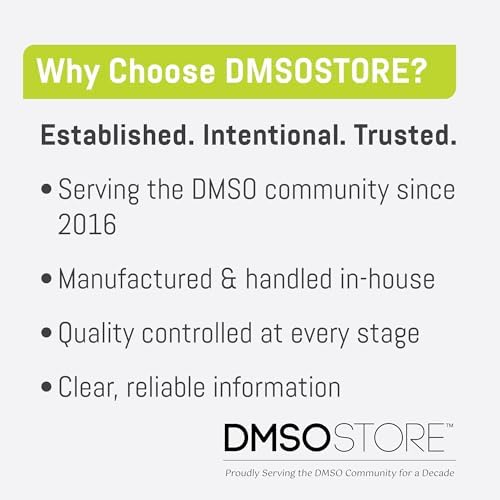 DMSO 3 oz. Roll-on Non-diluted 99.995% Low Odor Pharma Grade Dimethyl Sulfoxide Liquid