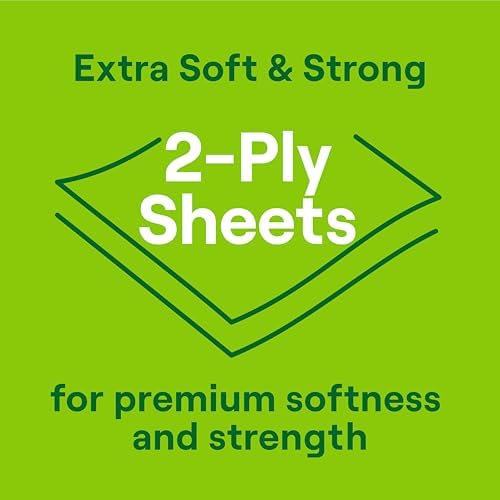 Seventh Generation Toilet Paper, 100% Recycled 2-Ply Bath Tissue, 48 Rolls