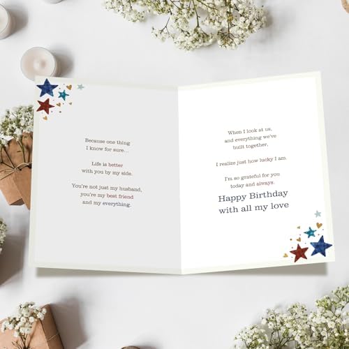 FANCYLUCKY Funny Birthday Card Gifts for Husband from Wife