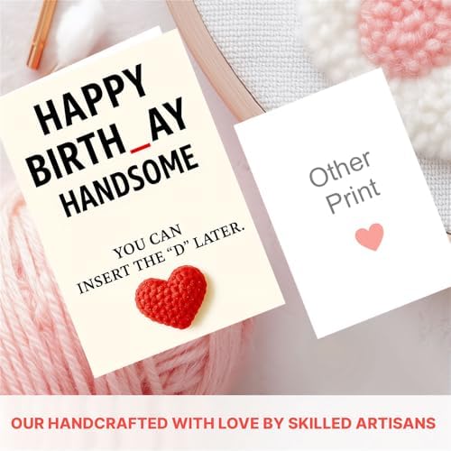 Funny Birthday Card For Husband - Unique Decorations For Men, Husband & Boyfriend - Happy Birthday Cards