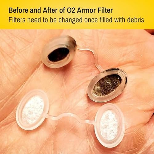 O2 Armor Nose Filters for Welding, Dust & Allergies (Sample 4 Pack)