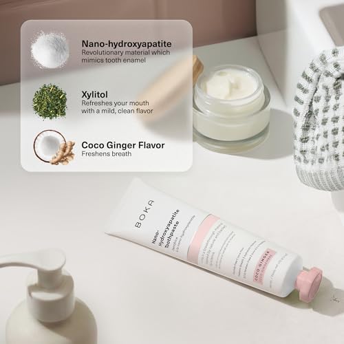 Boka Toothpaste - Fluoride Free Toothpaste, Nano Hydroxyapatite Toothpaste