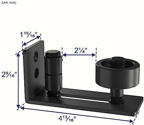 SMARTSTANDARD Sliding Barn Door Floor Guide for Bottom Adjustable Roller