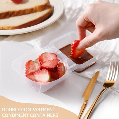 Reusable Snack Containers with Lids 20Pcs,Travel Snack Pack Boxes Camping