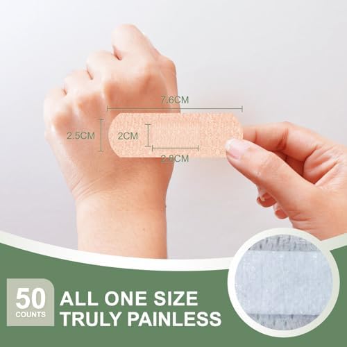 Hysimedy Silicone Bandages for Sensitive Skin 1x3 Inch Painless Removal