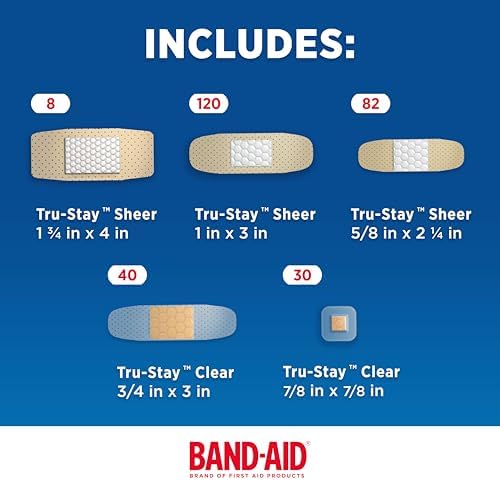 BAND-AID Brand Adhesive Bandages Family Pack, Assorted Sizes, 280 Count