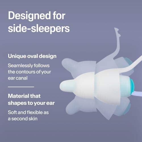 Alpine SleepDeep Reusable Earplugs for Sleeping | Earbuds for Side Sleepers