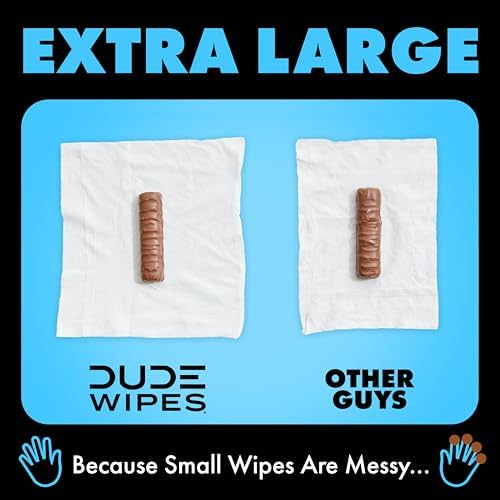 DUDE Wipes Unscented Adult Flushable Wet Wipes, Sensitive Skin, 288 Count