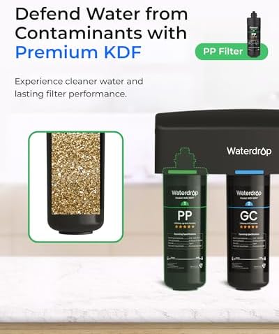 Waterdrop 2PPGCCT Replacement Filter for TSA & TSB, 1-Year Replacement Pack