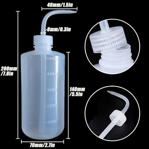 Squeeze Bottles 2-Pack (500ml/16.9oz) Heavy-Duty Squirt Bottle