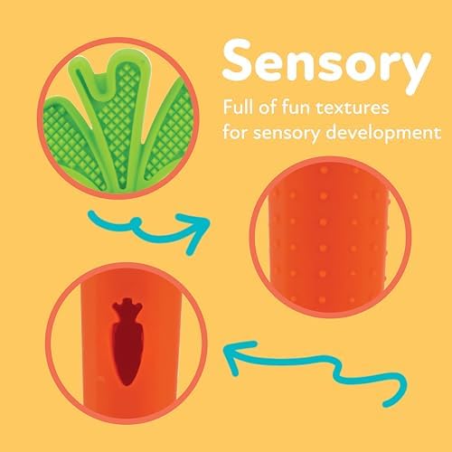Nuby Silicone Carrot Hollow Teether Tube