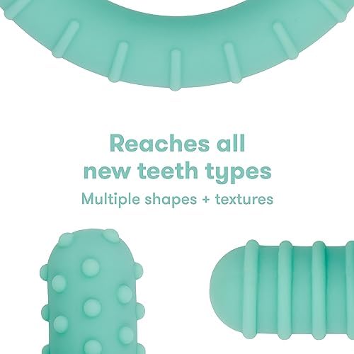 Frida Baby Get-A-Grip Silicone Teether for Teething Pain Relief, Teal