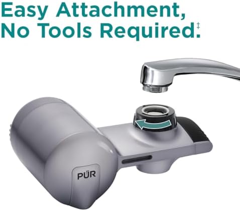 PUR Plus Horizontal Faucet Mount Filtration System with Lead Reduction