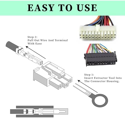 41 PCS Terminal Removal Tool Kit, Depinning Tool Kit, Pin Removal Tool