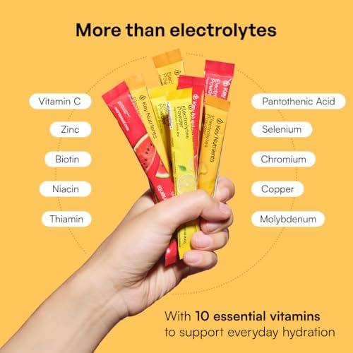 KEY NUTRIENTS Multivitamin Electrolyte Packets, No Sugar Variety Pack, 10Ct