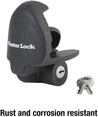 Master Lock Trailer Lock, Black Trailer Tongue Lock 379ATPY