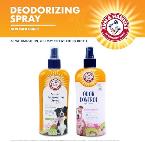 Arm & Hammer Super Deodorizing Dog Spray, Kiwi Blossom, 8 Fl Oz