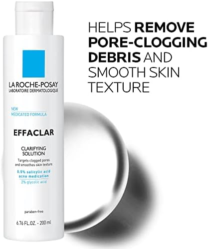 La Roche-Posay Effaclar Clarifying Solution Salicylic Acid Toner, 6.7oz