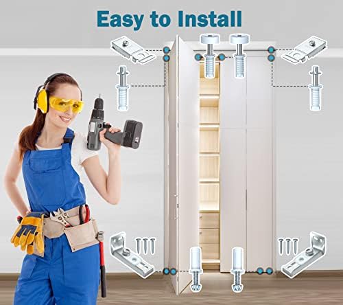Bifold Door Hardware Repair Kit Use for Bi Fold Closet Sliding Folding Door
