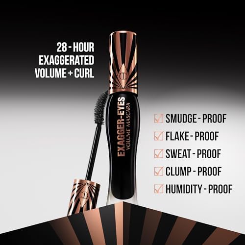 Charlotte Tilbury Instant Volume and Length, No Clump Mascara with 28 Hour Smudge Proof & Flake Proof Wear – All Day Wear Formula