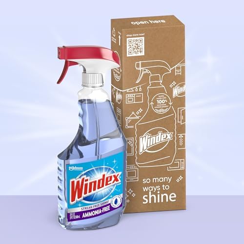 Windex Ammonia Free Glass and Window Cleaner Spray, 23 oz