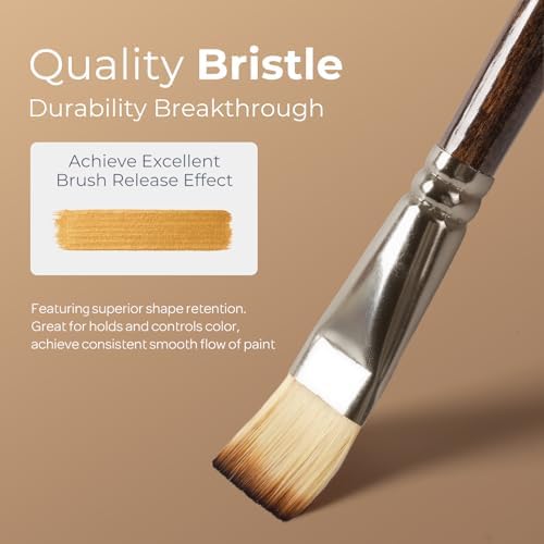 Nicpro 12PCS Artist Paint Brush Set, Paint Brushes for Acrylic Painting