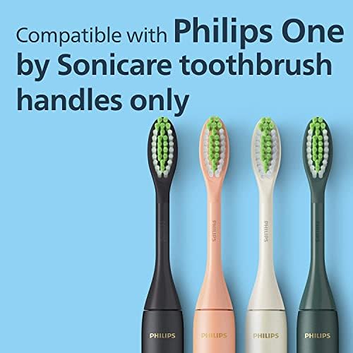 Philips Sonicare One Genuine Replacement Brush Heads, 2-Pack, Black