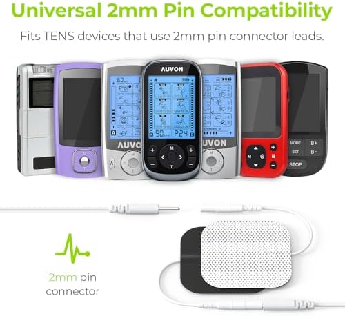 AUVON TENS Unit Replacement Pads Combination Set, Latex-Free, 20 Pcs