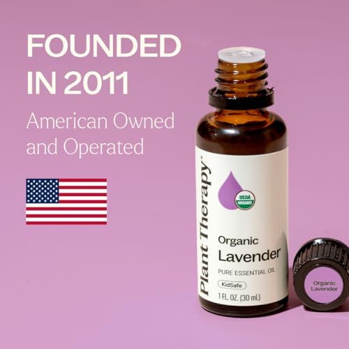 Plant Therapy Organic Lavender Essential Oil 30 mL, USDA Certified Organic