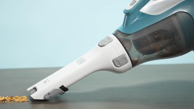 Black+Decker, Dustbuster AdvancedClean Handheld Vacuum Cordless, Compact Home and Car Vacuum with Crevice Tool, Rotating Nozzle and Charging Station