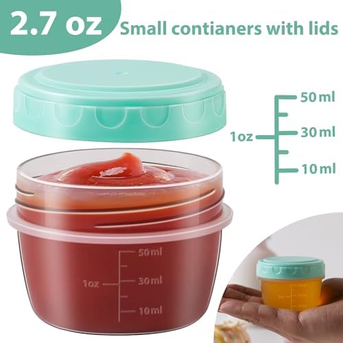 Salad Dressing Container to Go with lids Dishwasher and Microwave Safe