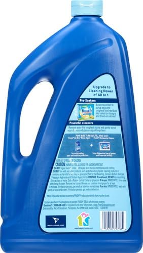 Finish Gel Liquid Dishwasher Detergent, Advanced Deep Cleaning Power Dish Soap, Fights Tough Stains, Dishwasher Soap, Plastic-Free & Septic Safe Dish Detergent, Lemon Scent, 75oz