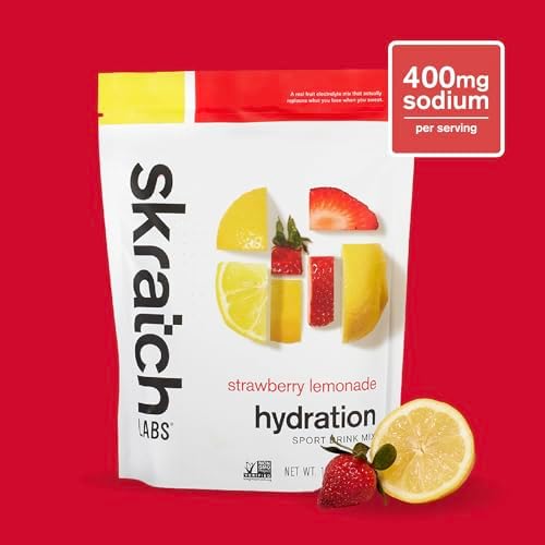 Skratch Labs Hydration Sports Drink Mix, Strawberry Lemonade, 20 Servings