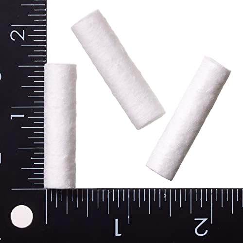 100 Dental Cotton Rolls, 1.5 Inch Nosebleed Plugs for Kids or Adults - Extra Absorbent Blood Clotting, Cotton Rolls (100 Count)
