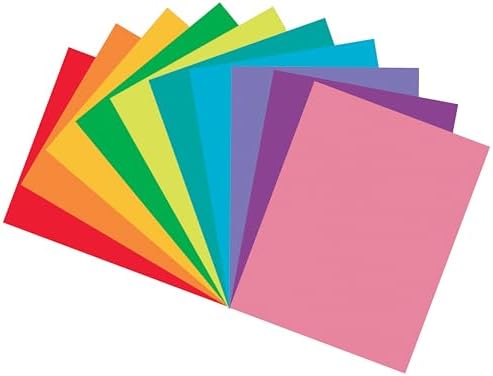 Tru-Ray Construction Paper, 10 Vibrant Colors, 9" x 12", 50 Sheets