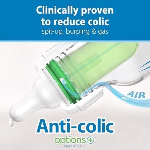 Dr. Brown's Anti-Colic Options+ Narrow Baby Bottle, Goat & Squirrel, 2-Pack