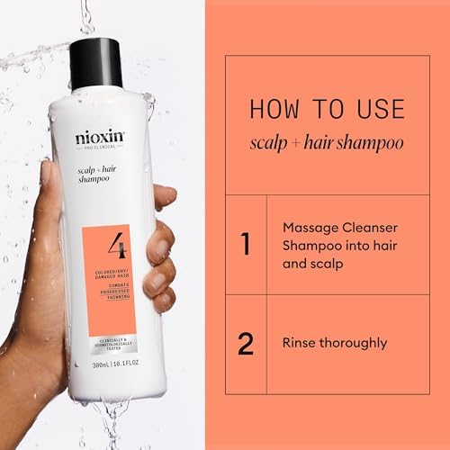 NIOXIN System 4 | Scalp Care | Thickening Shampoo | Colored Damaged Hair